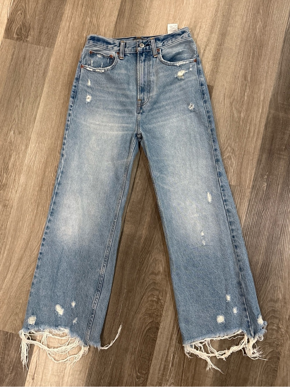 Abercrombie And Fitch Women’s Distressed Jeans Size 26 2R Blue Denim Cotton